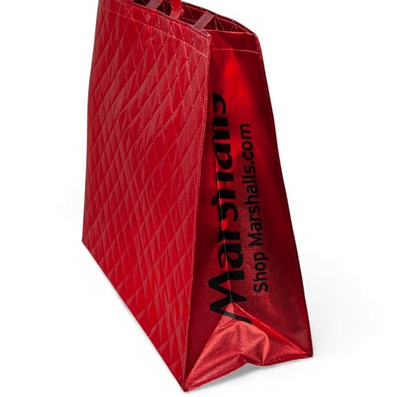 Marshall’s Metallic Red Reusable Shopping Bag - Picture 6 of 12